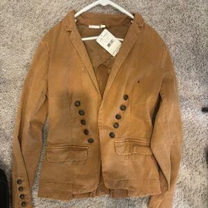NWT Free People Jagger Blazer Structured Blazer, size Small: Buckthorn Brown.